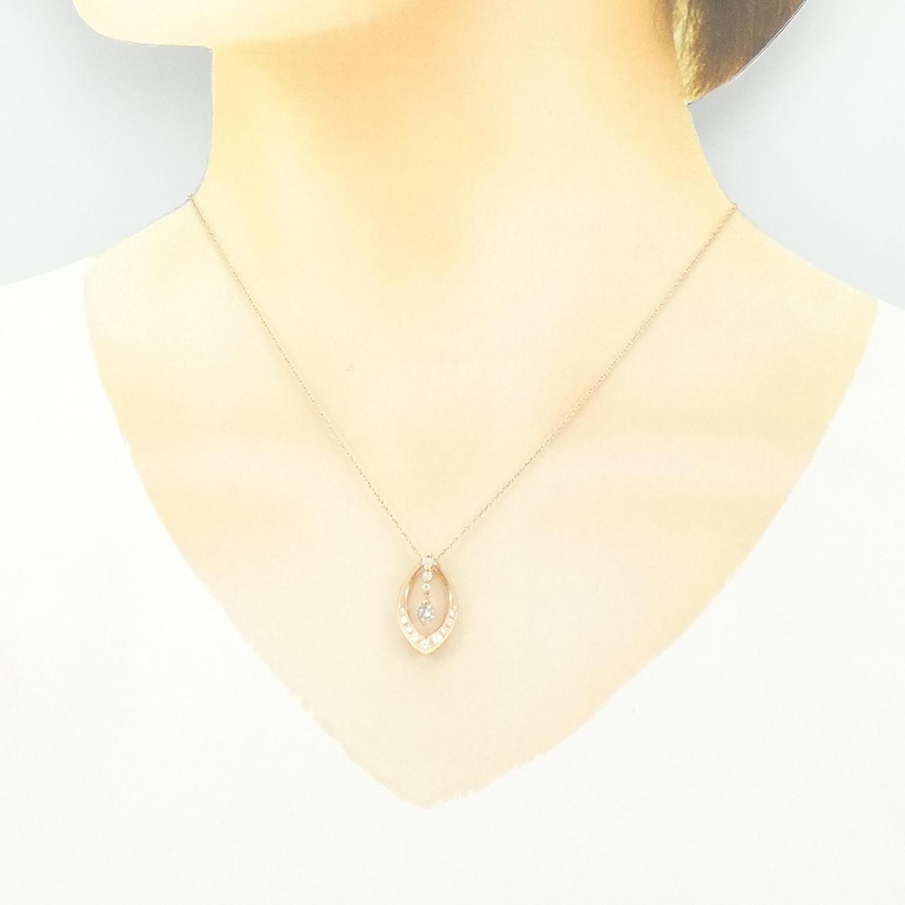 K18PG ダイヤモンド ネックレス 0.25CT