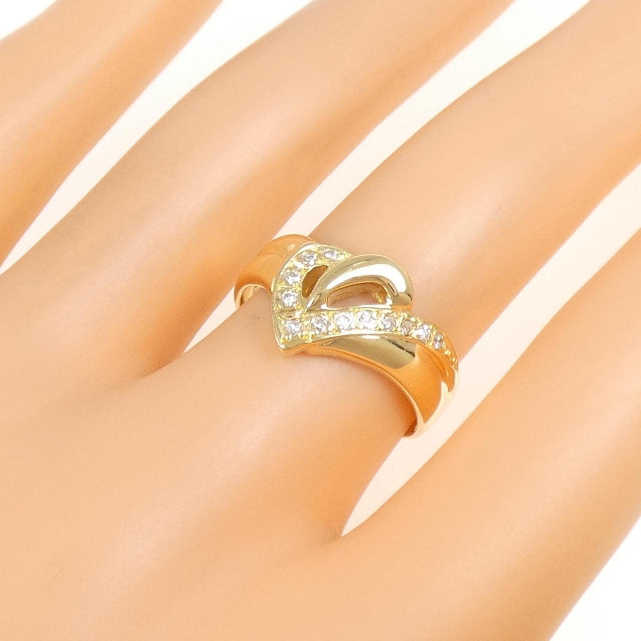 K18YG ダイヤモンド リング 0.11CT