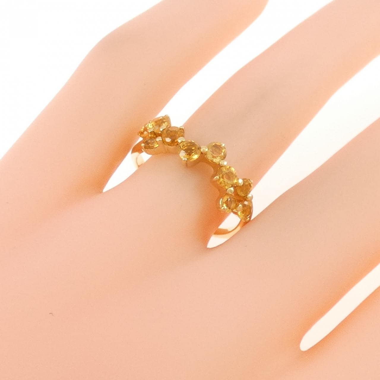 K18YG シトリン リング