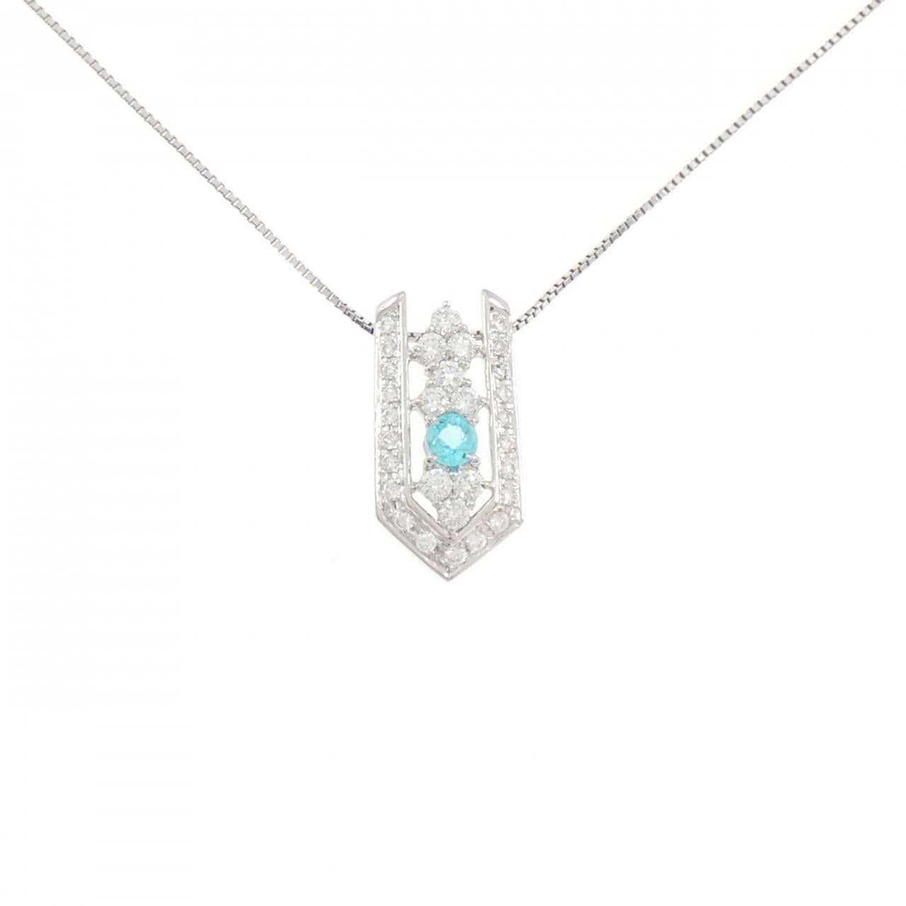 タサキ パライバトルマリン ネックレス 0.18CT