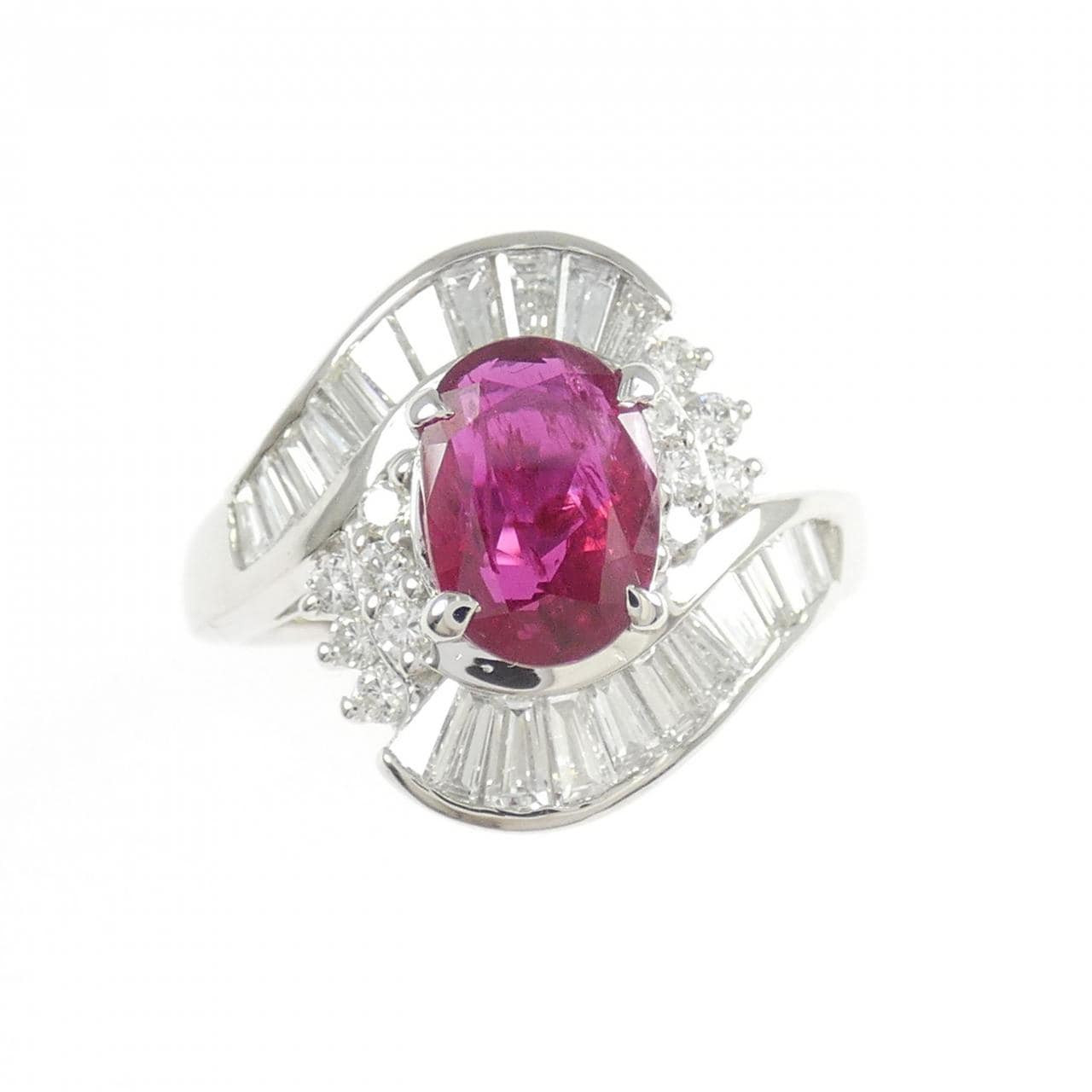 PT850 ルビー リング 1.453CT