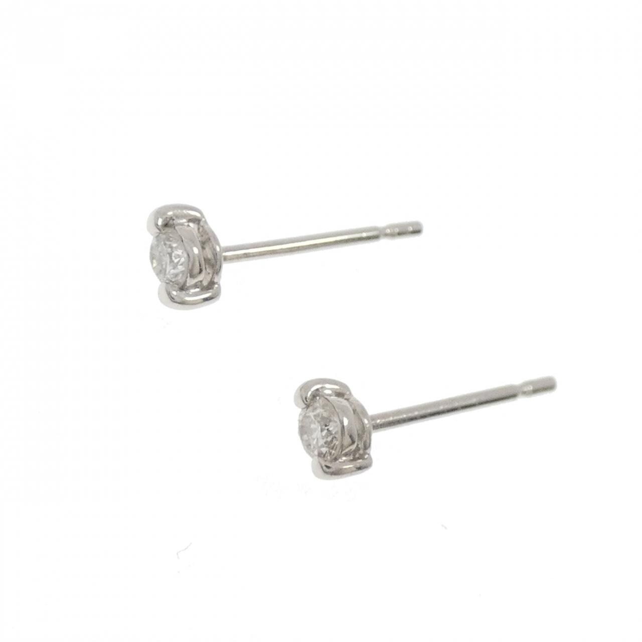 PT900 ダイヤモンド ピアス 0.10CT