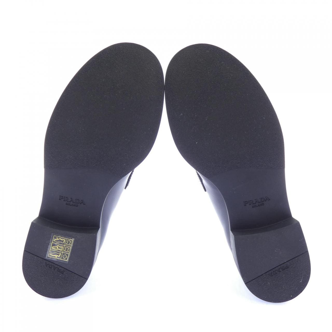 プラダ PRADA ブラッシュドレザー トライアングルロゴ 1D329N シューズ