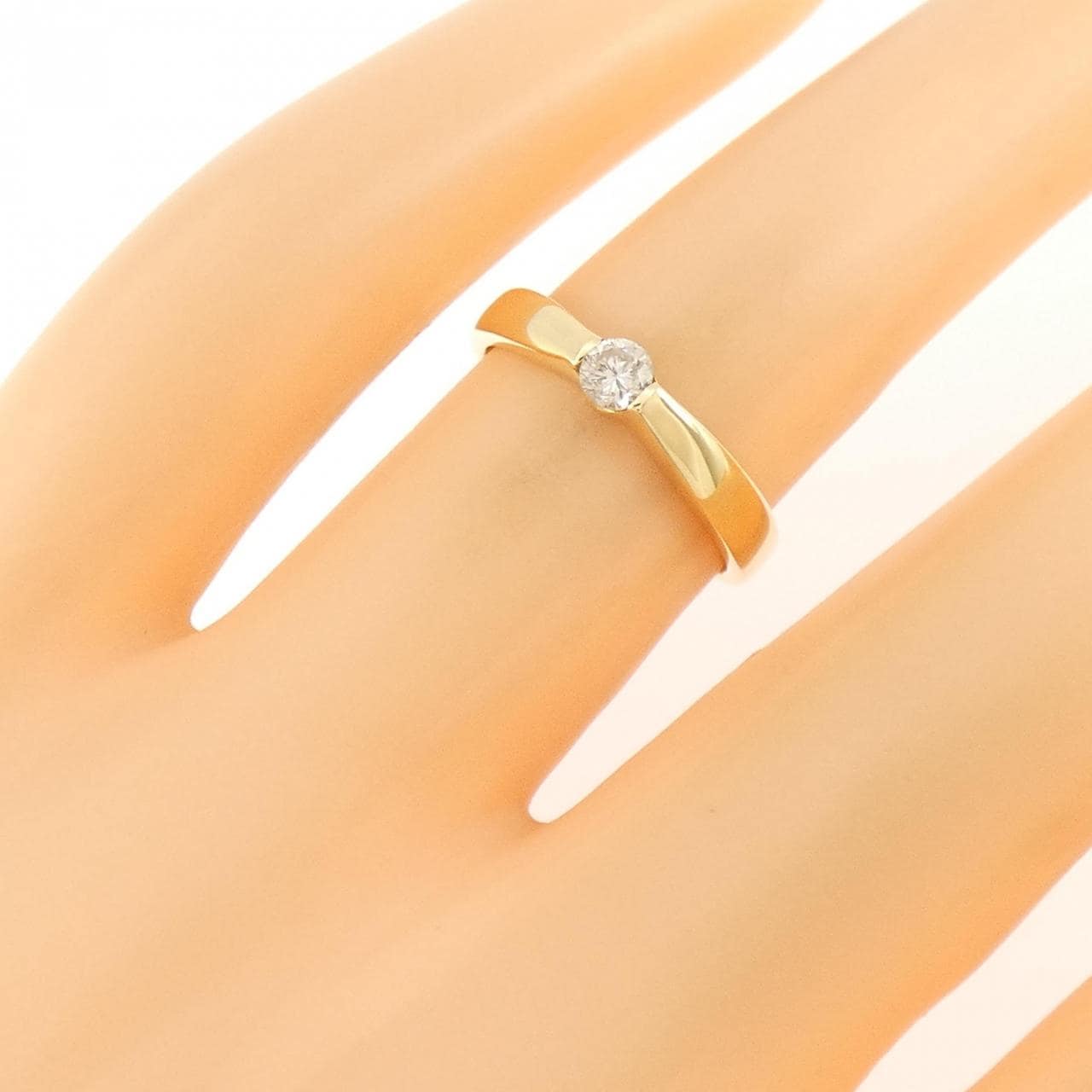K18YG ダイヤモンド リング 0.10CT