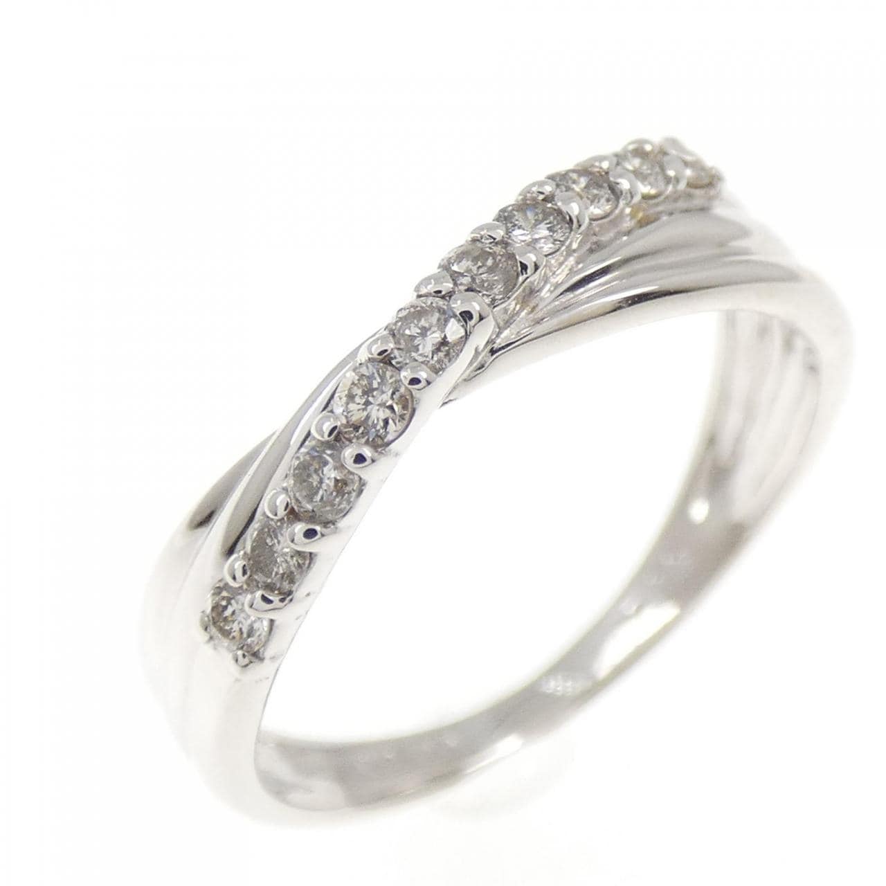 K18WG ダイヤモンド リング 0.15CT