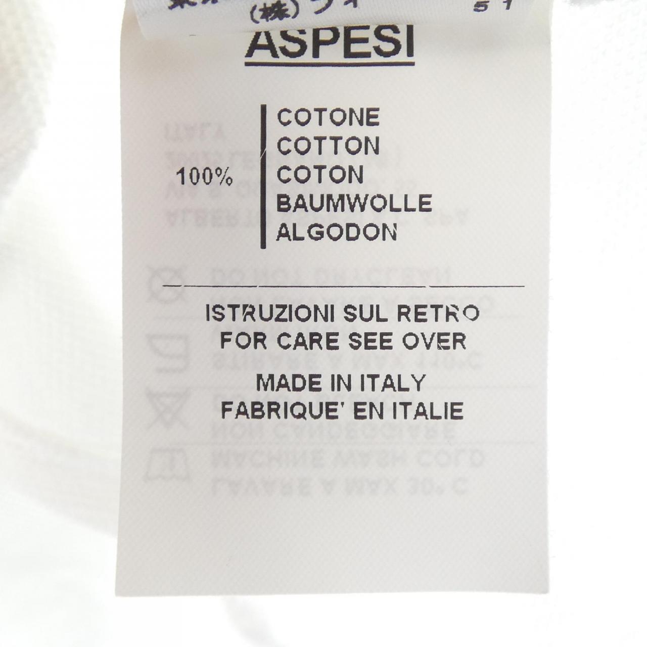 アスペジ ASPESI S／Sシャツ
