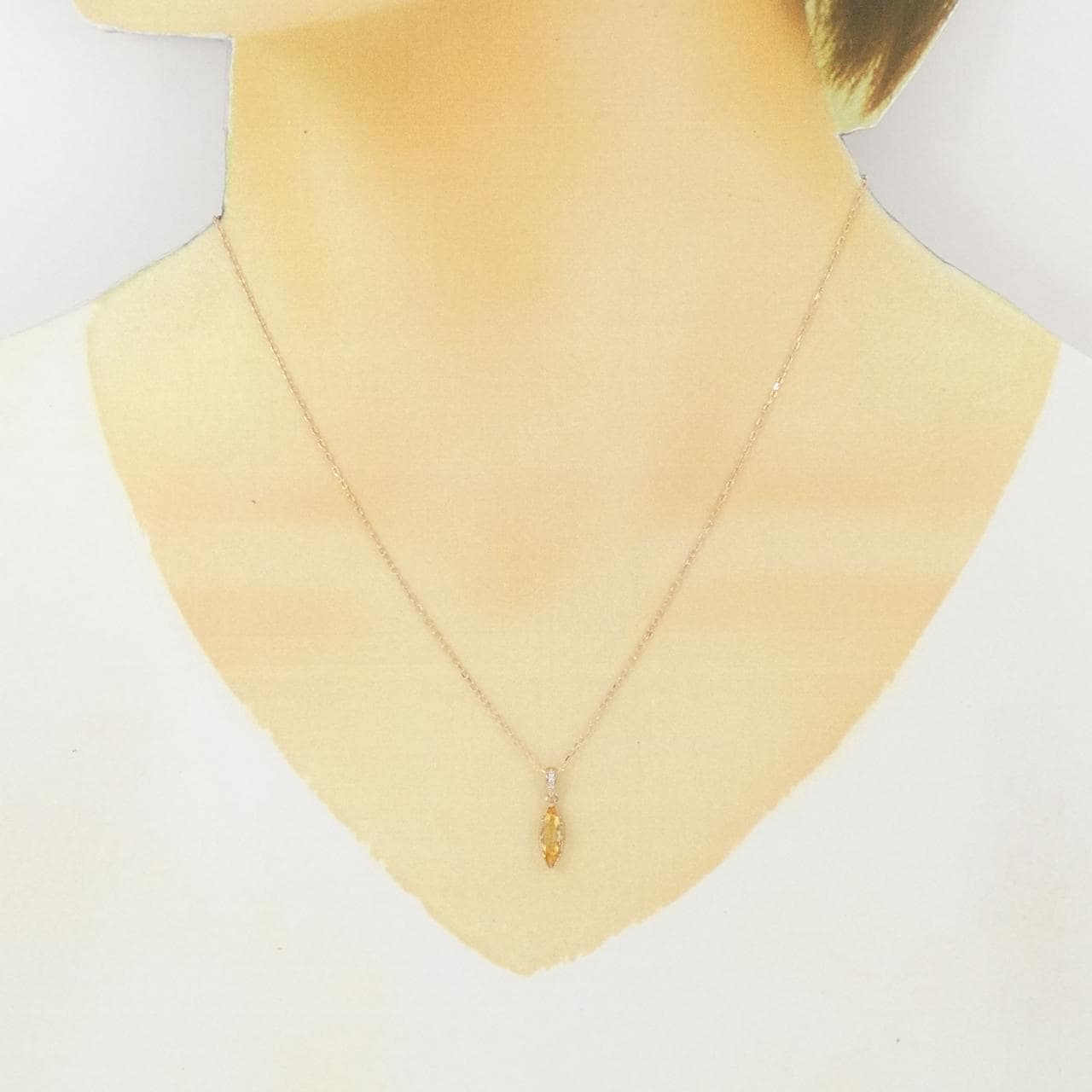 K10PG シトリン ネックレス