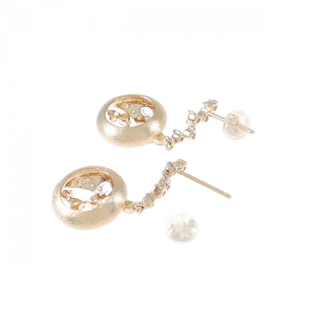 K18PG ダイヤモンド ピアス 0.94CT