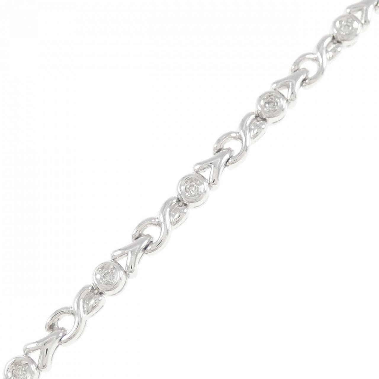 K14WG ダイヤモンド ブレスレット 0.15CT