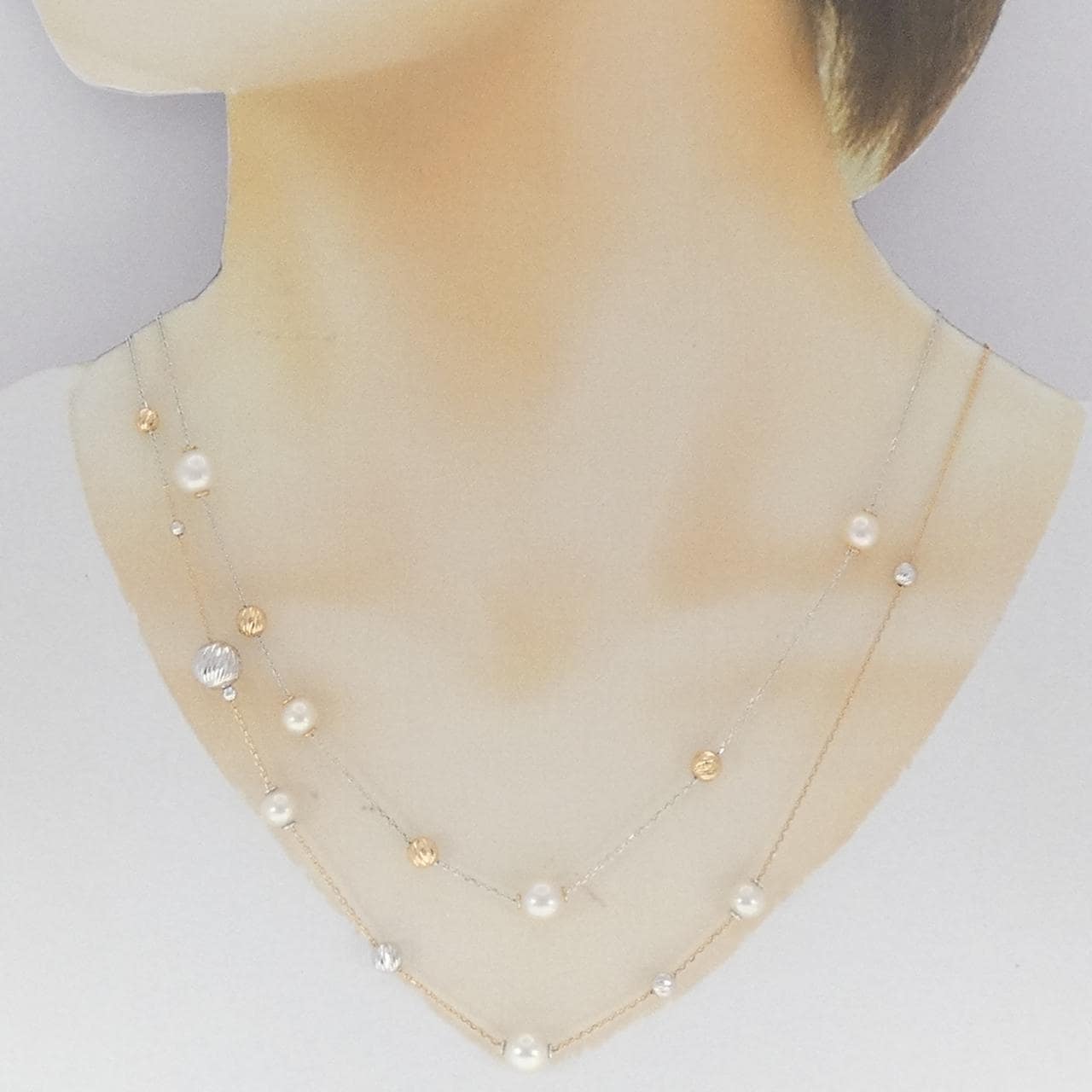 K18PG/K18WG アコヤパール ネックレス