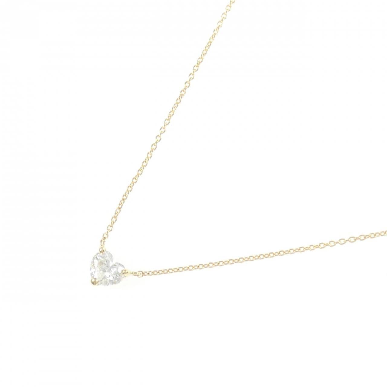 【リメイク】K18YG ダイヤモンド ネックレス 0.406CT G SI1 ハートシェイプ