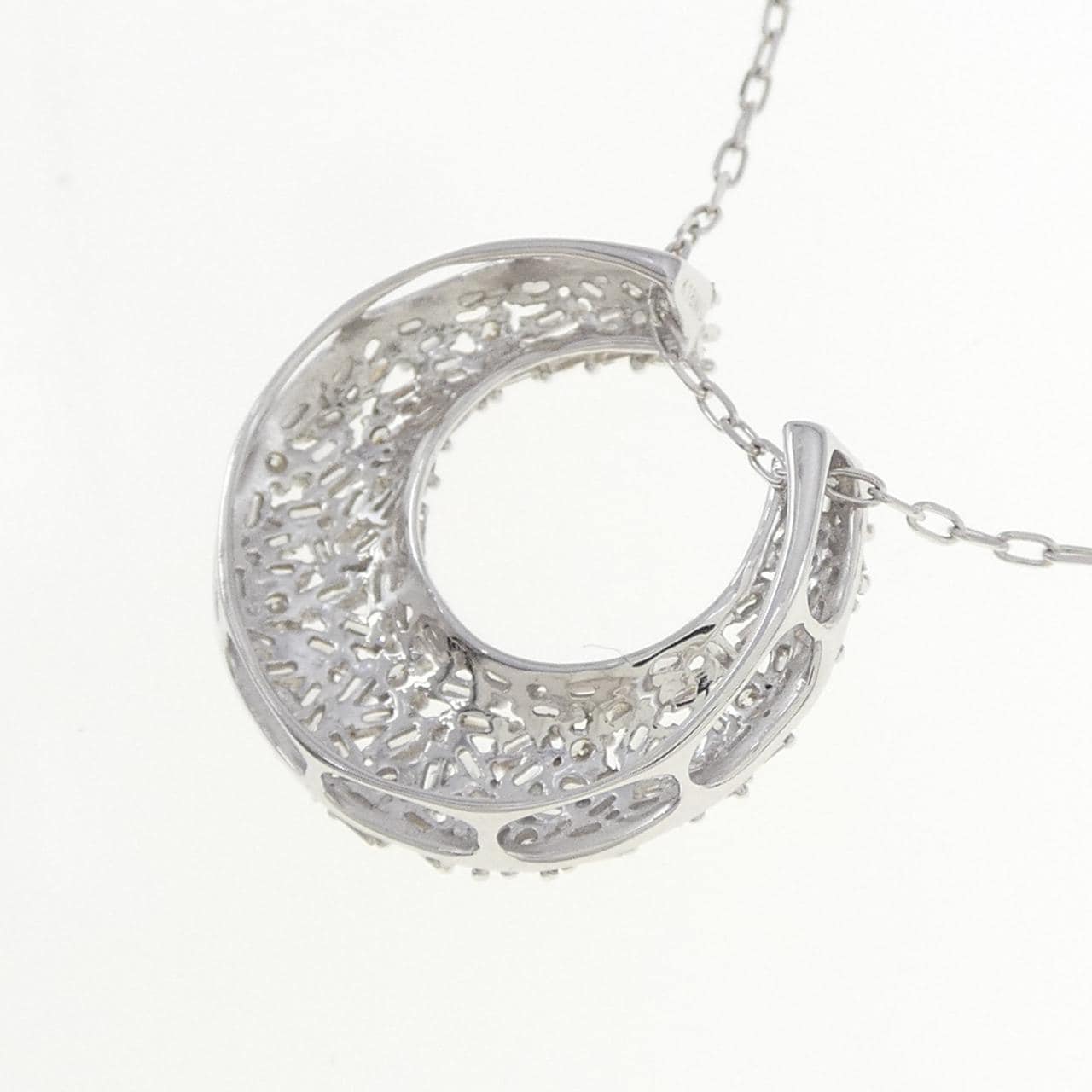 K18WG ダイヤモンド ネックレス 0.50CT
