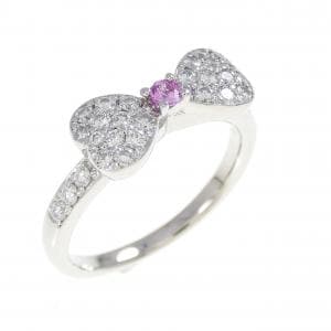 PT900 リボン ダイヤモンド リング 0.80CT
