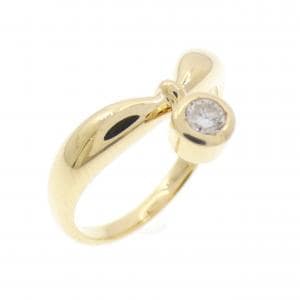 K18YG ダイヤモンド リング 0.08CT