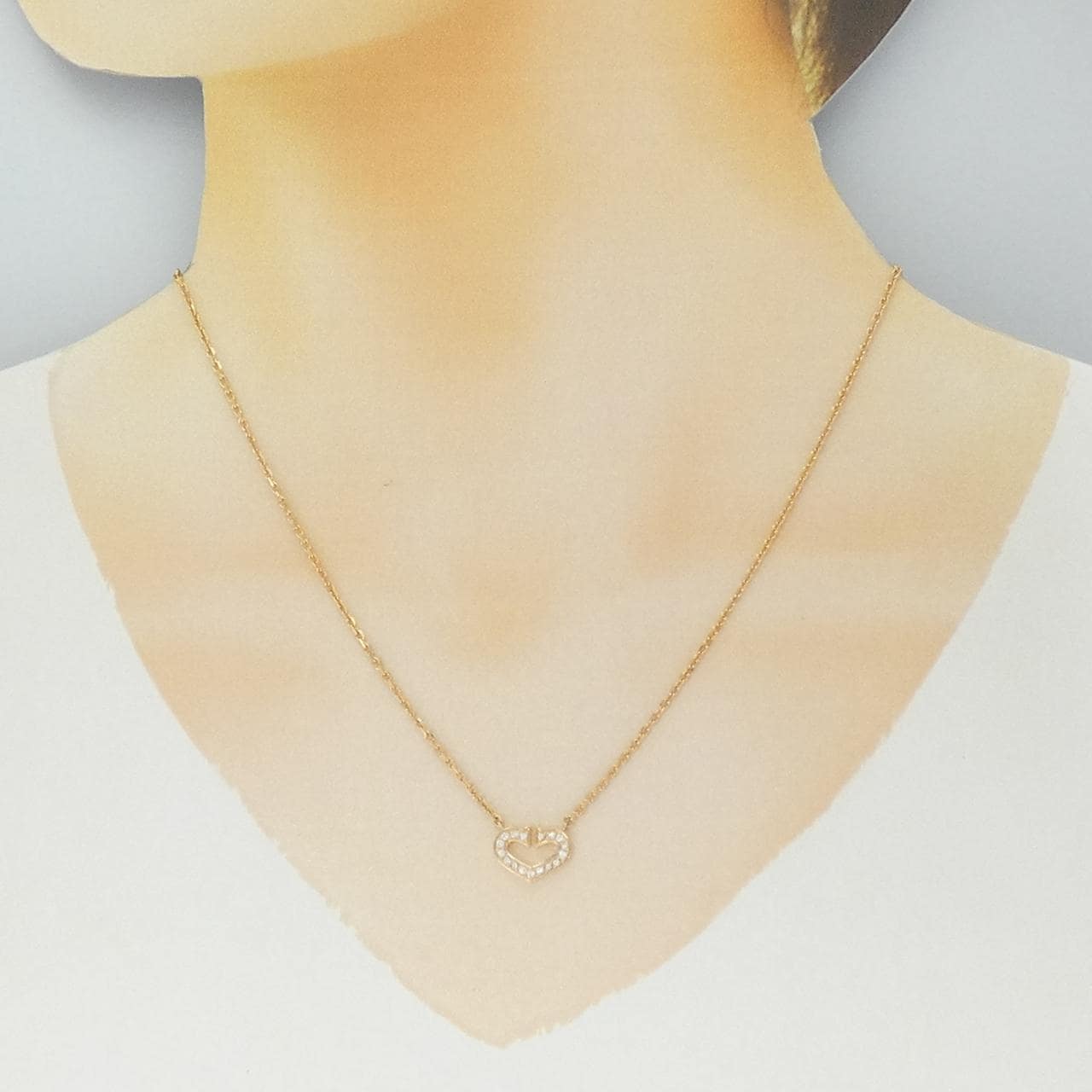 カルティエ Cハート ネックレス