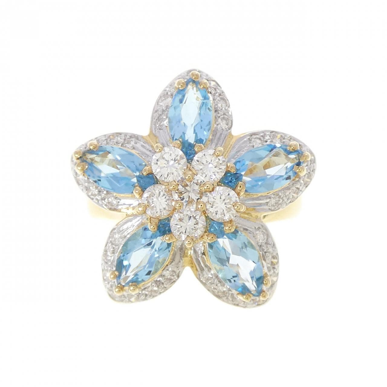 ポンテヴェキオ ブルートパーズ リング 2.07CT