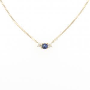 K18YG サファイヤ ネックレス 0.19CT