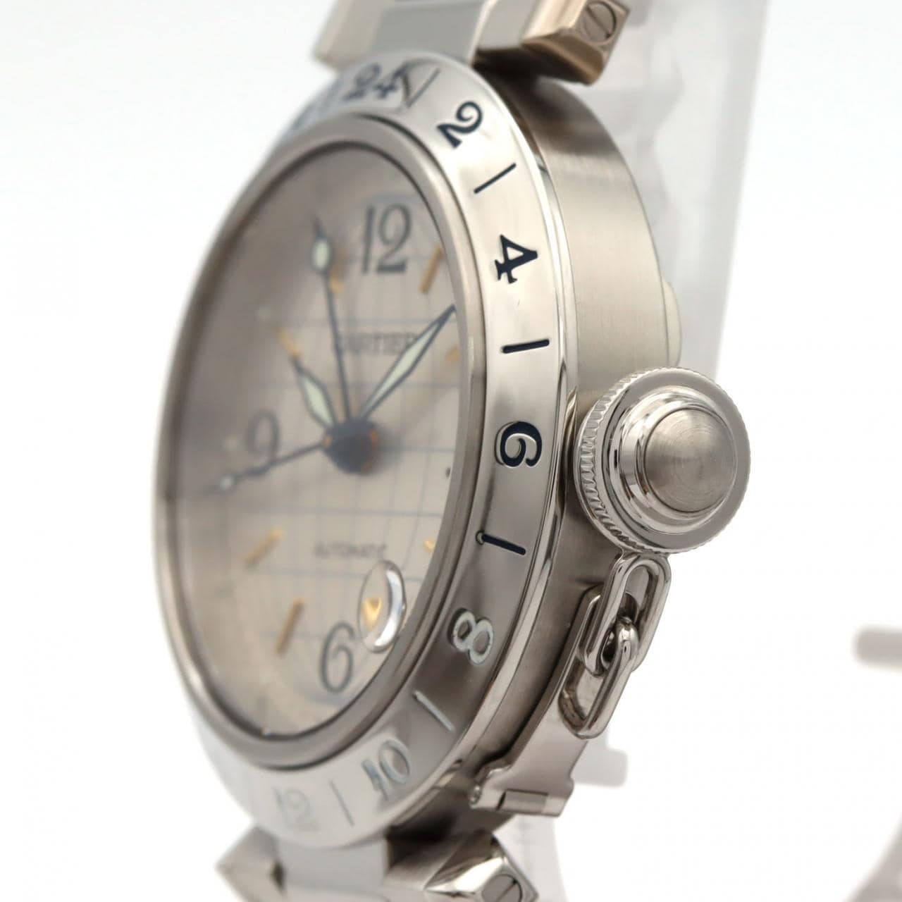 カルティエ パシャC GMT W31029M7 SS 自動巻