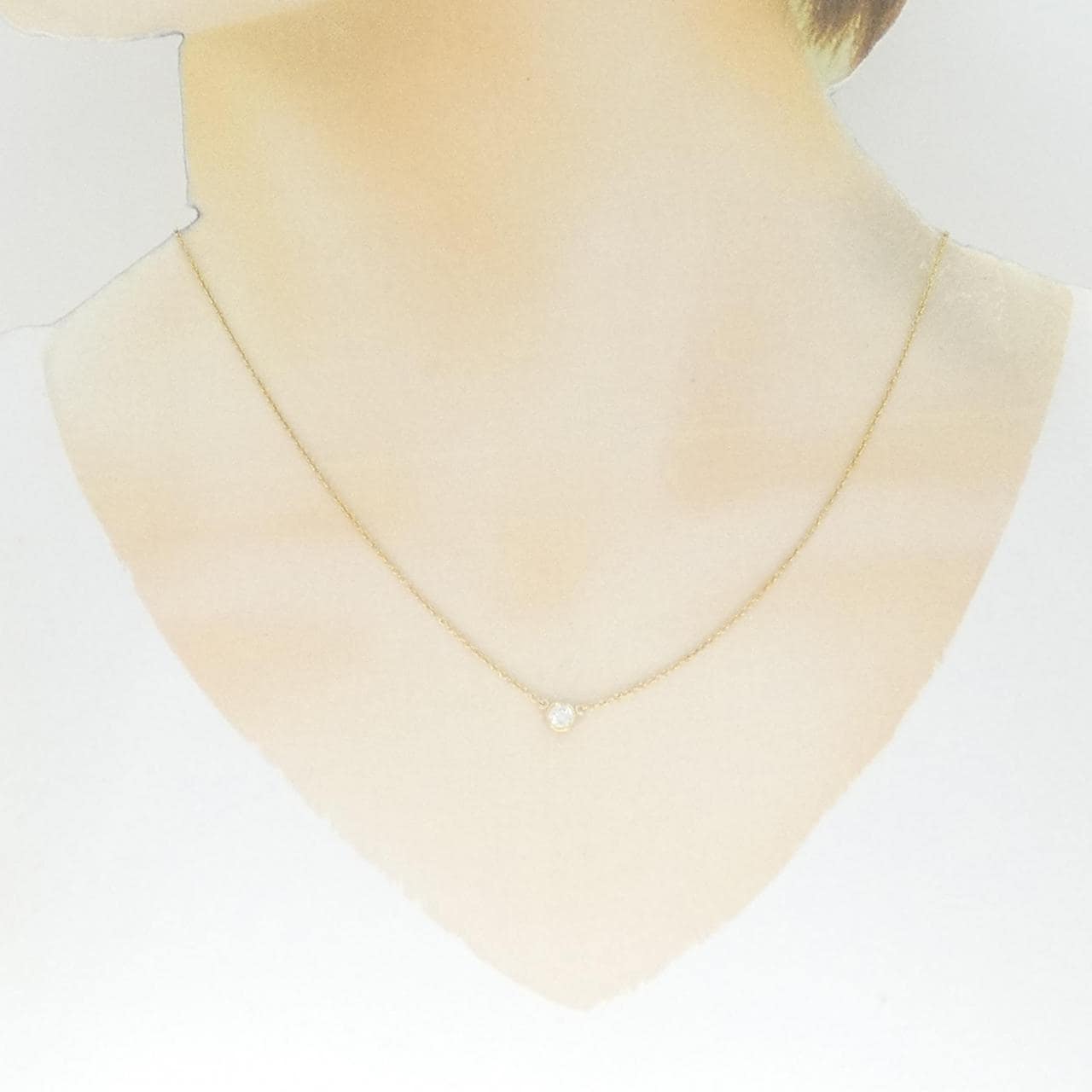 ティファニー バイザヤード ネックレス 0.20CT F VS1 EXT