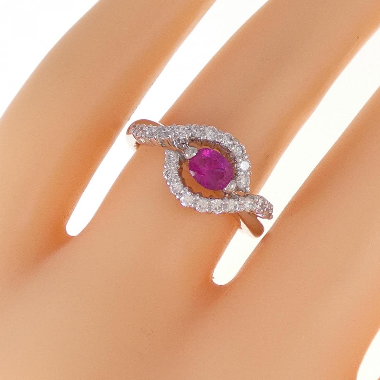 PT ルビー リング 0.40CT