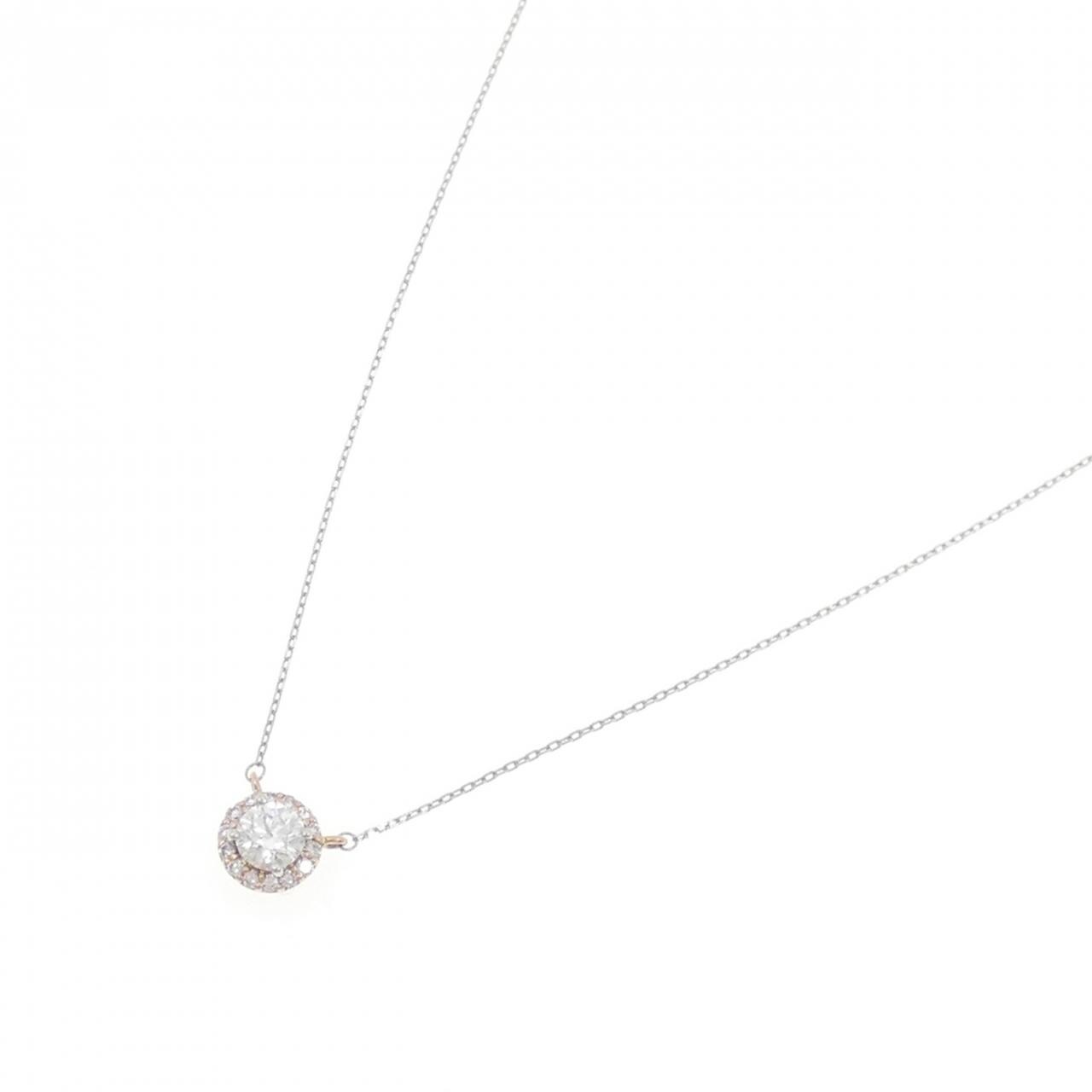 ジーエスティービー ダイヤモンド ネックレス 0.31CT D SI2 3EXT