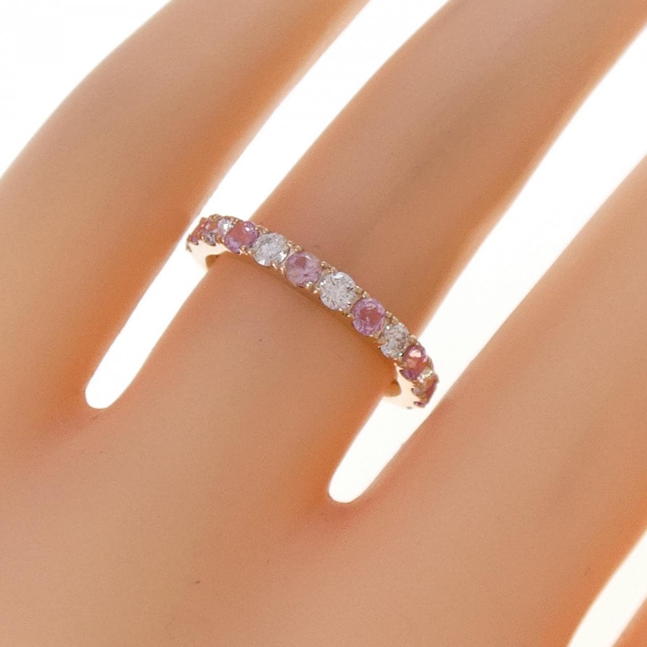 K18PG サファイヤ リング 0.477CT