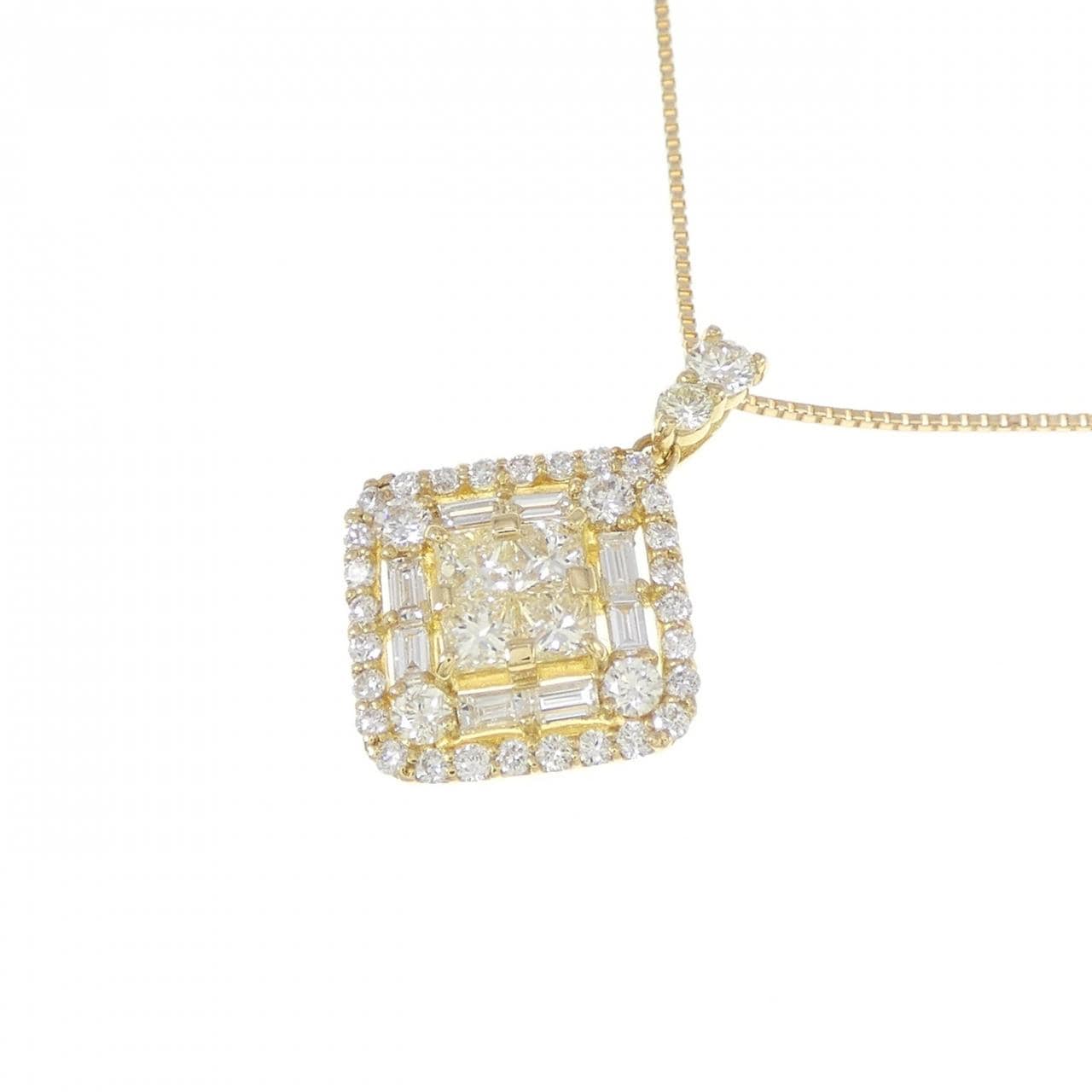 【新品】K18YG ダイヤモンド ネックレス 0.80CT