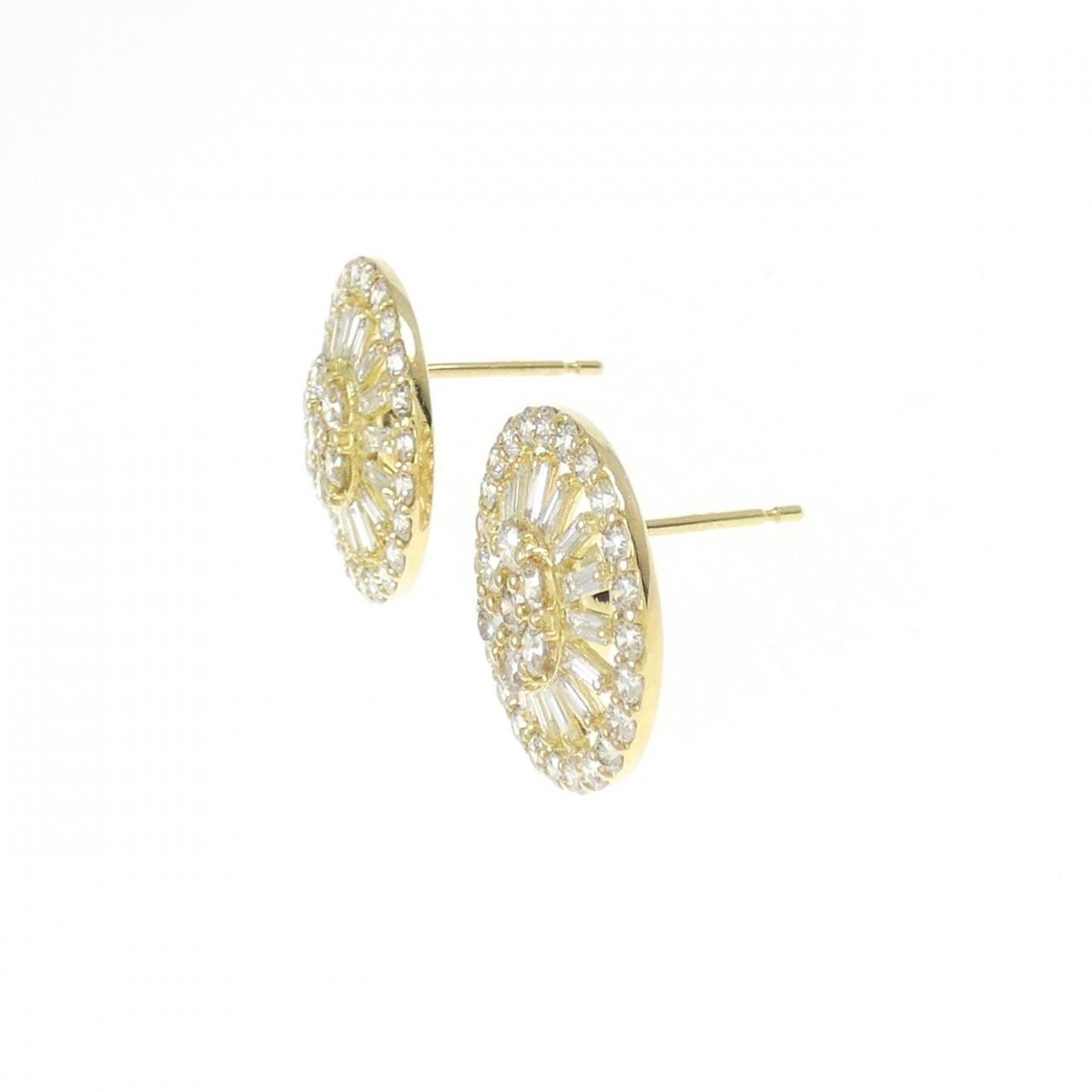 【新品】K18YG ダイヤモンド ピアス 2.00CT