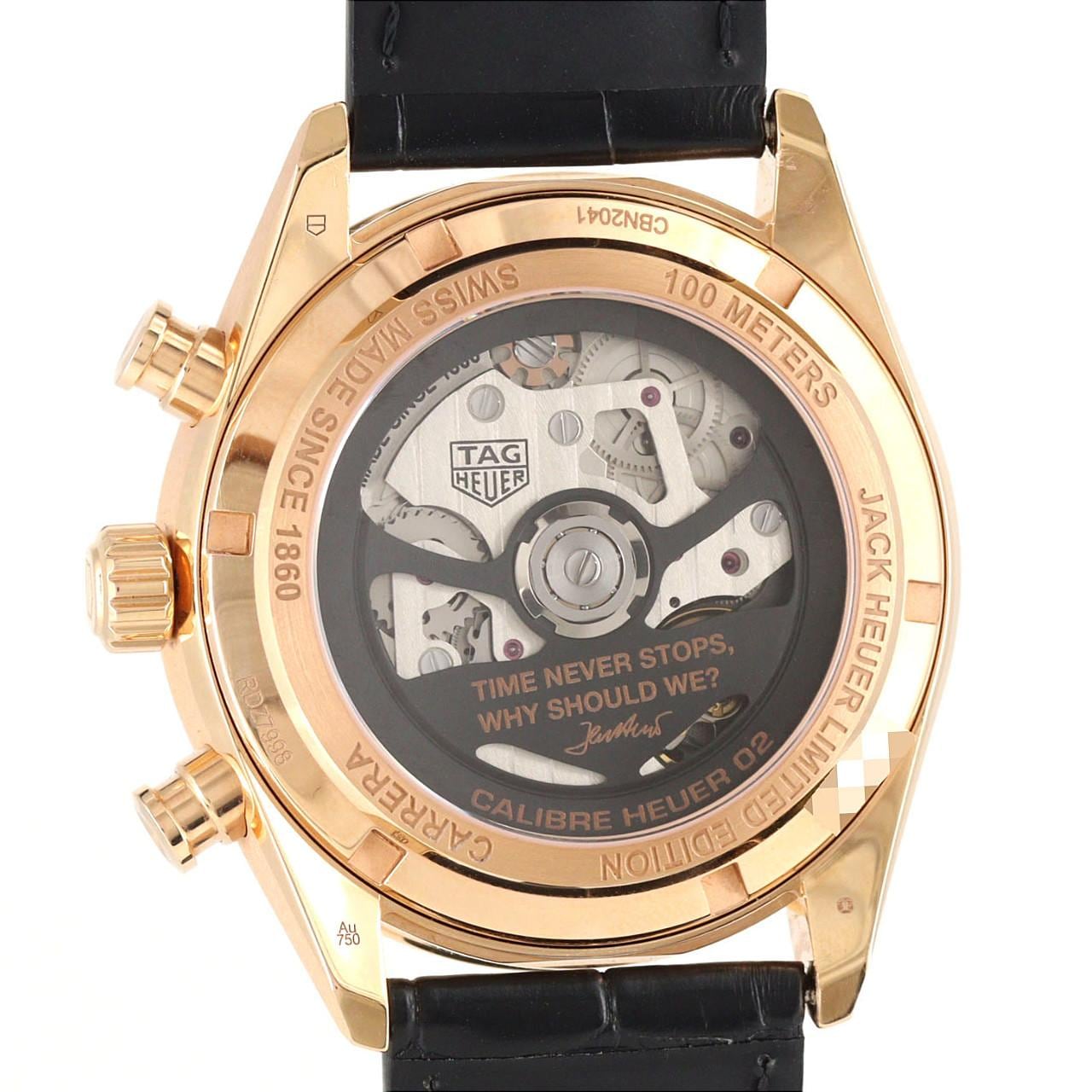 タグ・ホイヤー カレラクロノグラフ・ジャックホイヤーバースデー RG LIMITED CBN2041.FC8306 PG・RG 自動巻