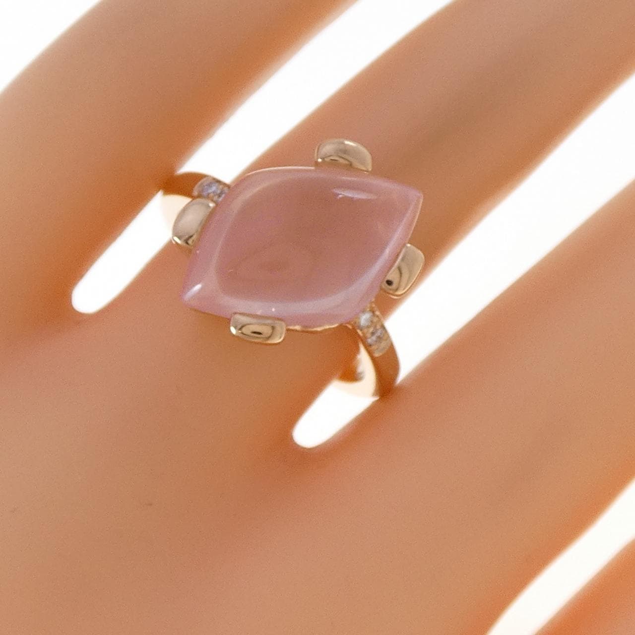 750PG ローズクオーツ リング