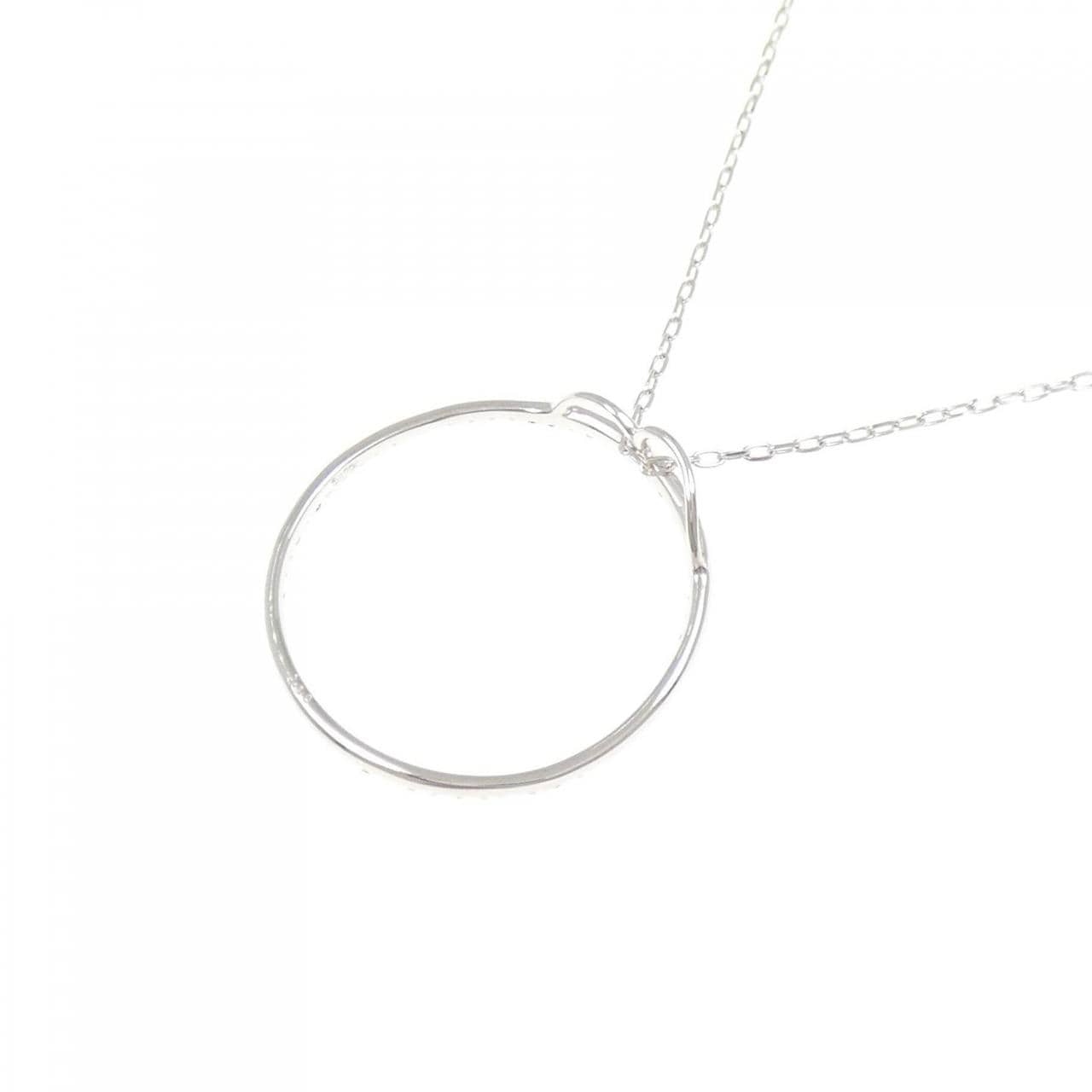 K18WG ダイヤモンド ネックレス 0.30CT