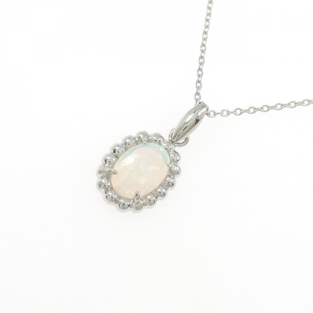 PT900/PT850 オパール ネックレス