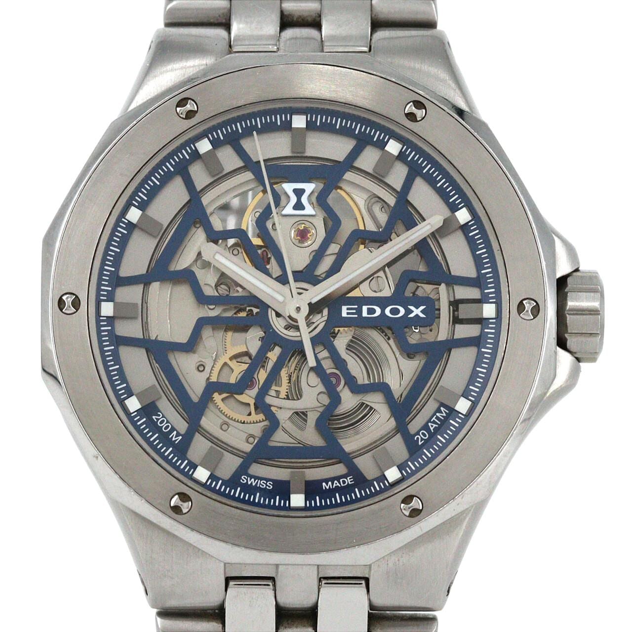 【ノーメンテナンス還元価格】エドックス デルフィンメカノオートマティック 85303-3M-BUIGB SS 自動巻