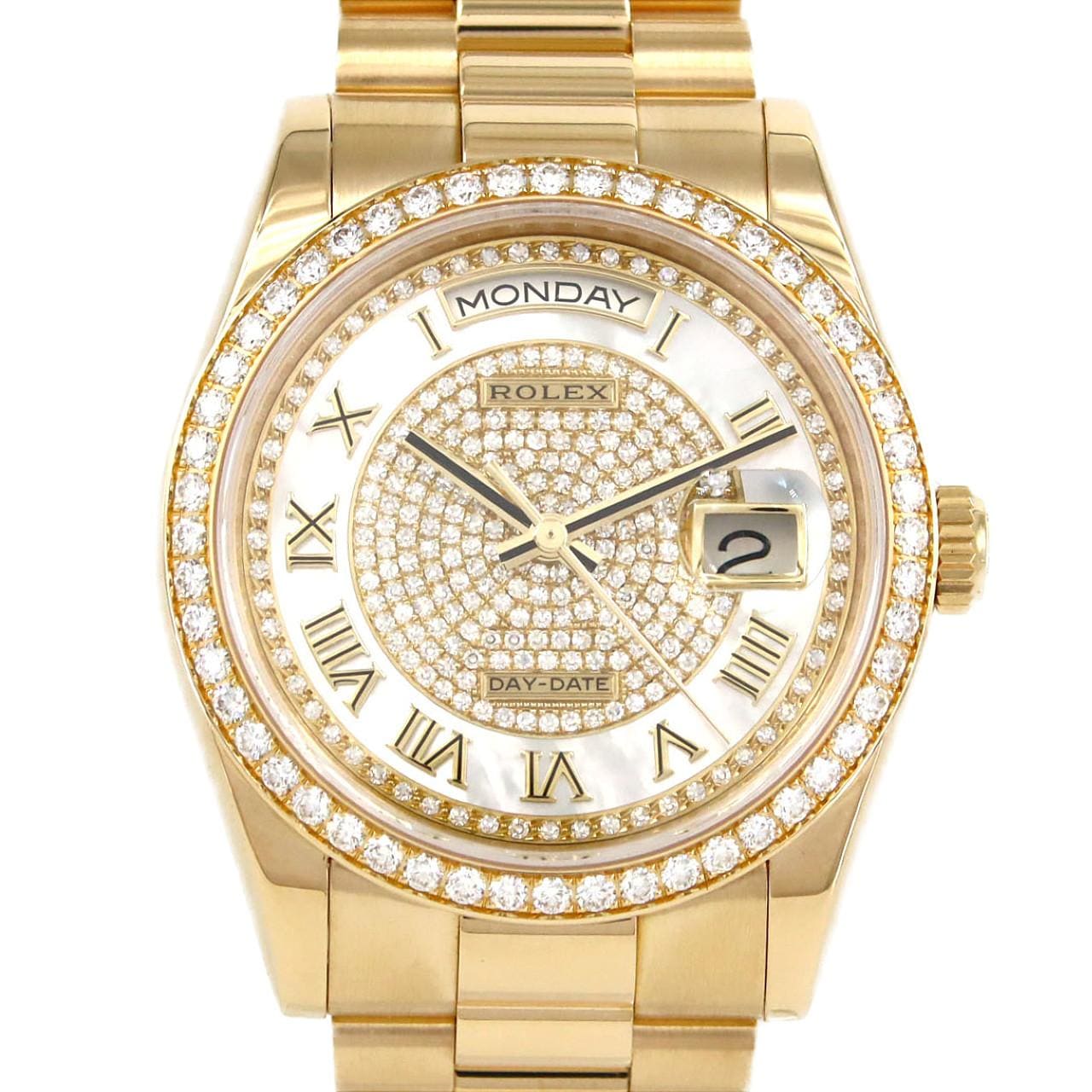 ロレックス デイデイト 118348 YG 自動巻 ランダム番