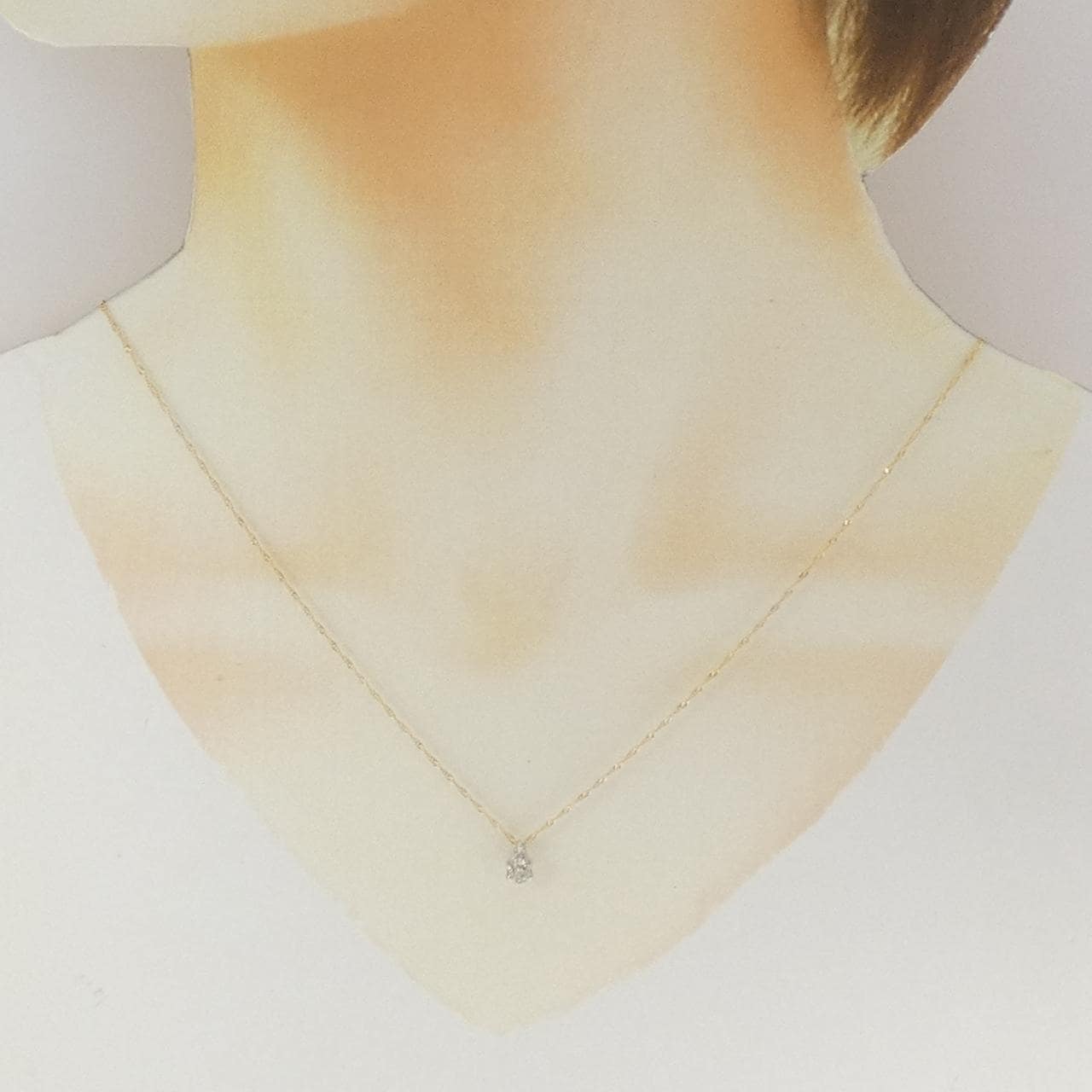 K18WG/K18YG ダイヤモンド ネックレス 0.30CT