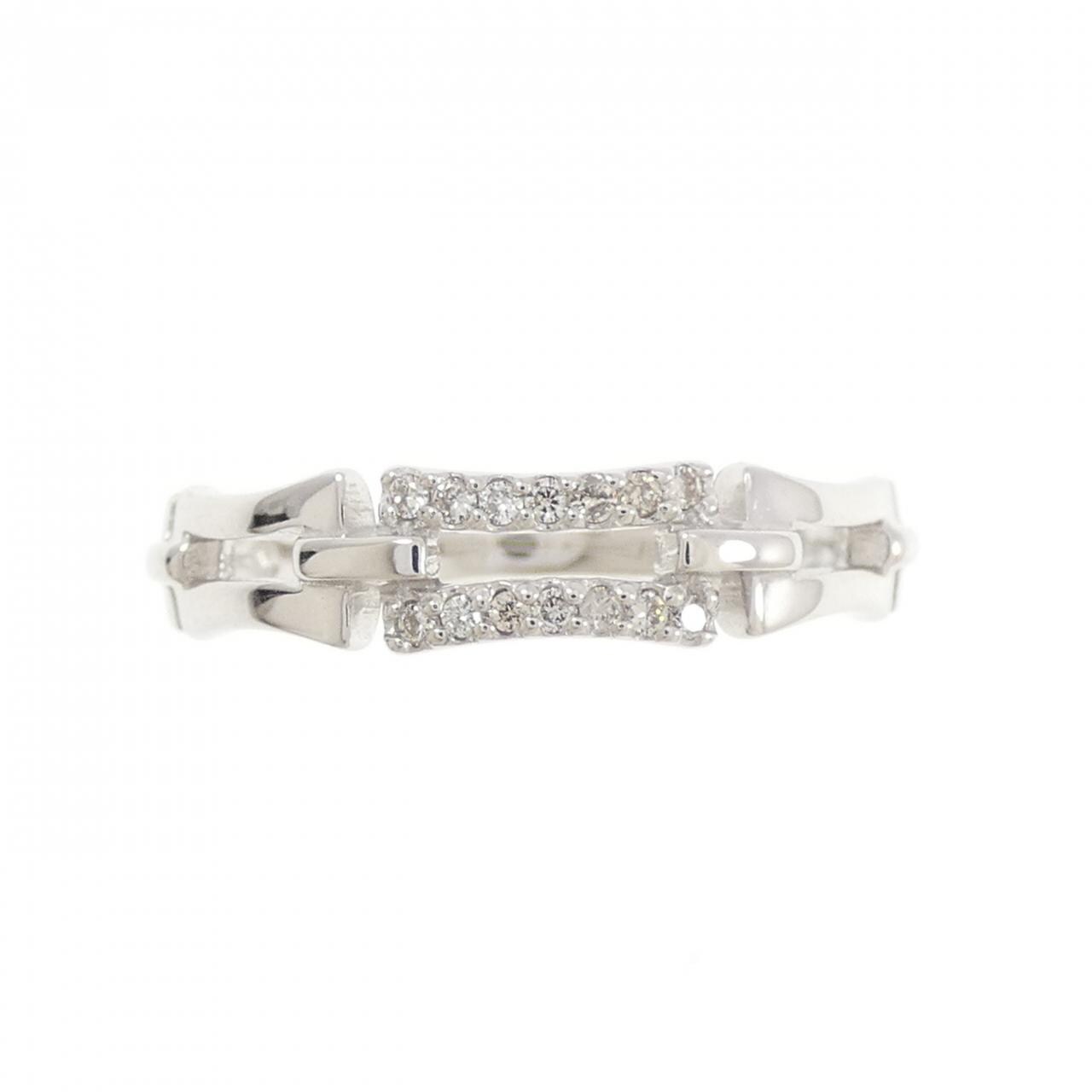 K18WG ダイヤモンド リング 0.10CT
