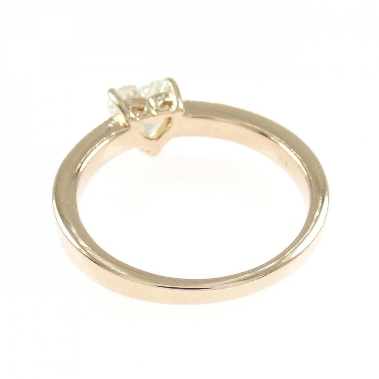 K18PG ハート ダイヤモンド リング 0.665CT