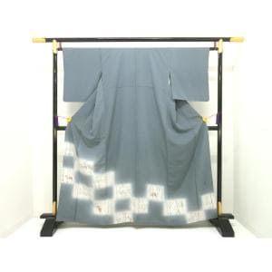 色留袖　訪問着兼用　友禅加工　身幅Ｌ寸