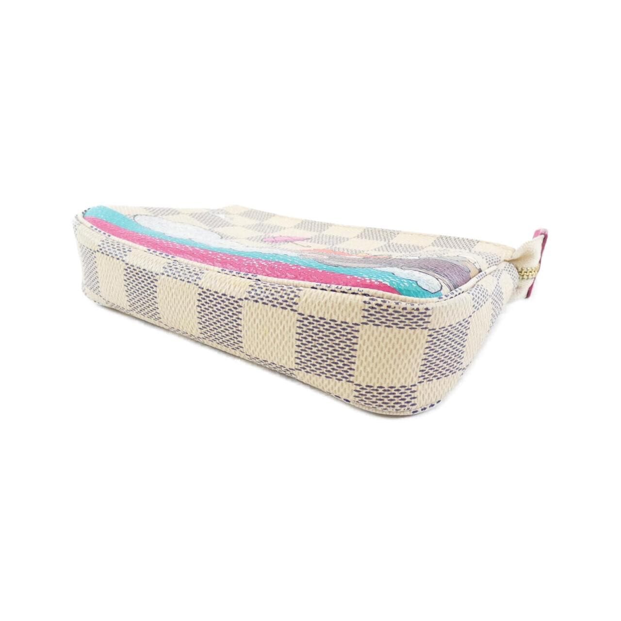 LOUIS VUITTON Damier Azur (Illustre Evasion) Mini Pochette Accessoires N41463 Accessory Pouch