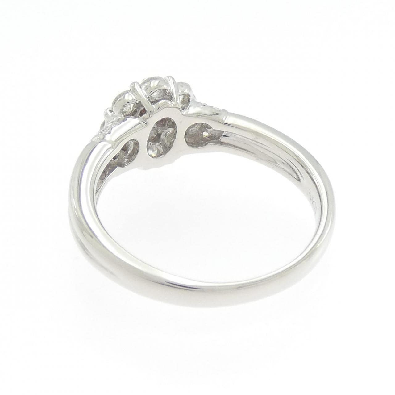 PT900 フラワー ピンクダイヤモンド リング 0.12CT