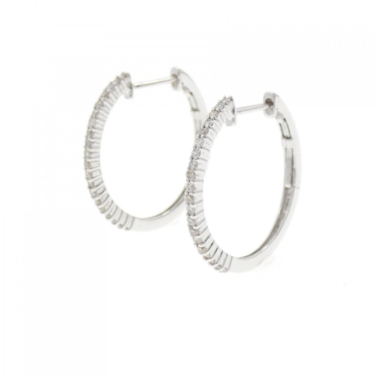 K18WG ダイヤモンド ピアス 0.2CT