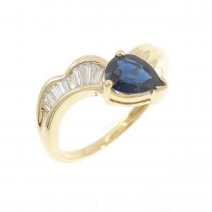 K18YG サファイヤ リング 0.68CT