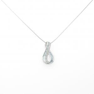 K18WG ダイヤモンド ネックレス 0.35CT