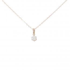 K18PG ソリティア ダイヤモンド ネックレス 0.308CT