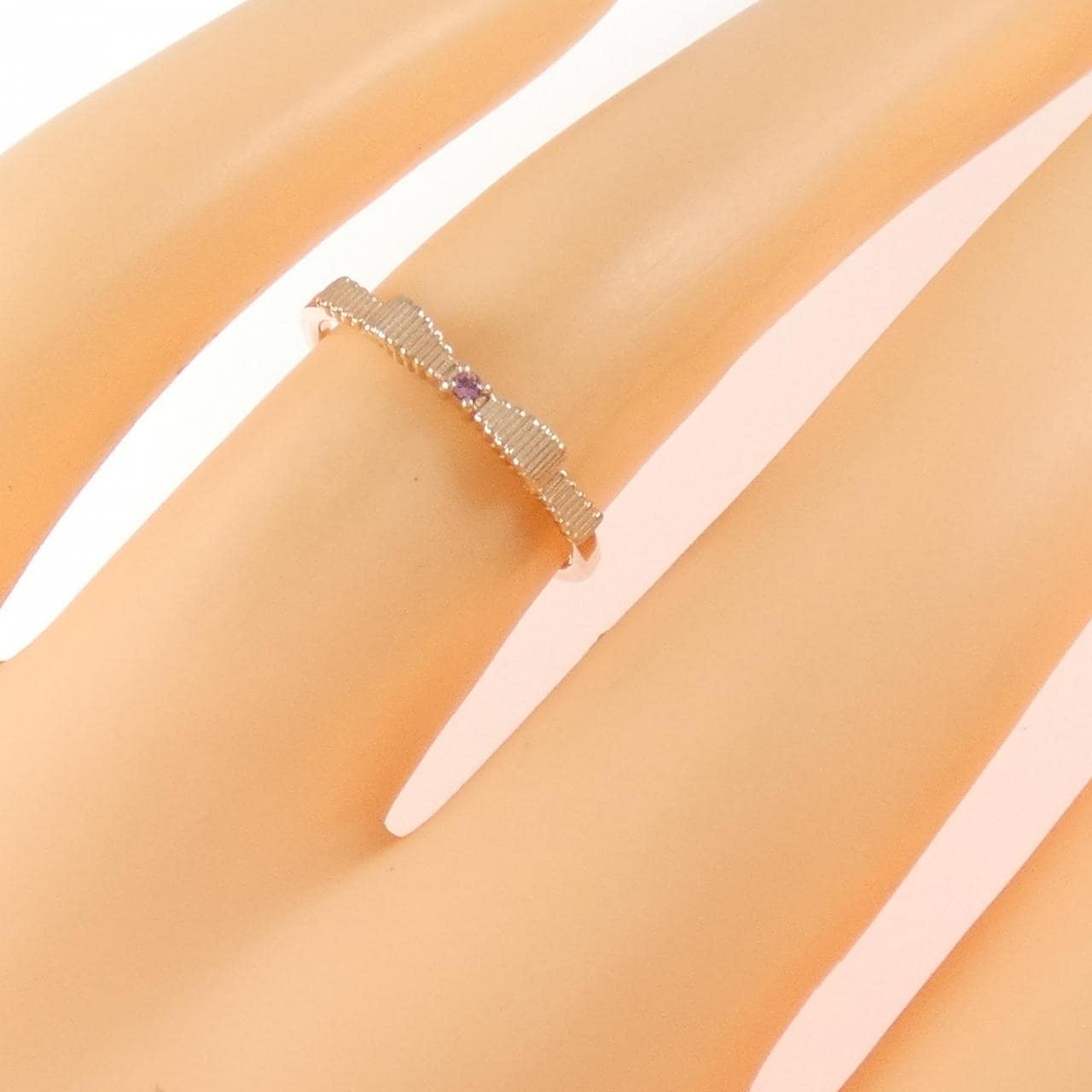 K10PG リボン トルマリン リング