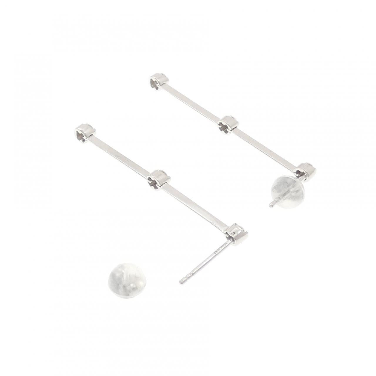 K18WG ダイヤモンド ピアス 0.24CT