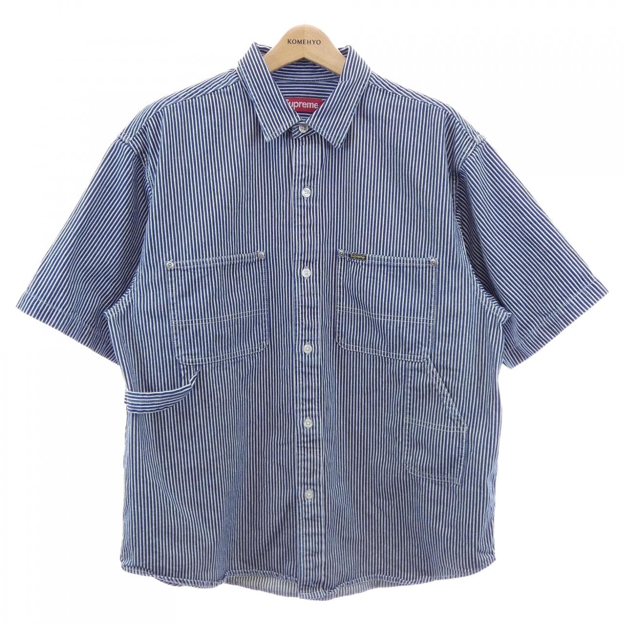 シュプリーム SUPREME Loose Fit S/S Denim Paint S／Sシャツ