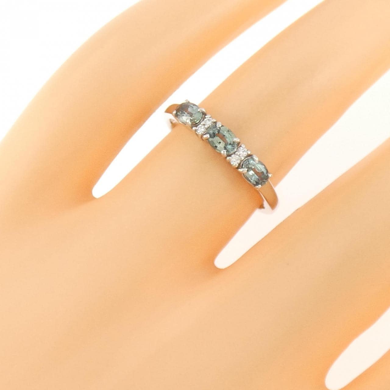 PT950 アレキサンドライト リング 0.55CT