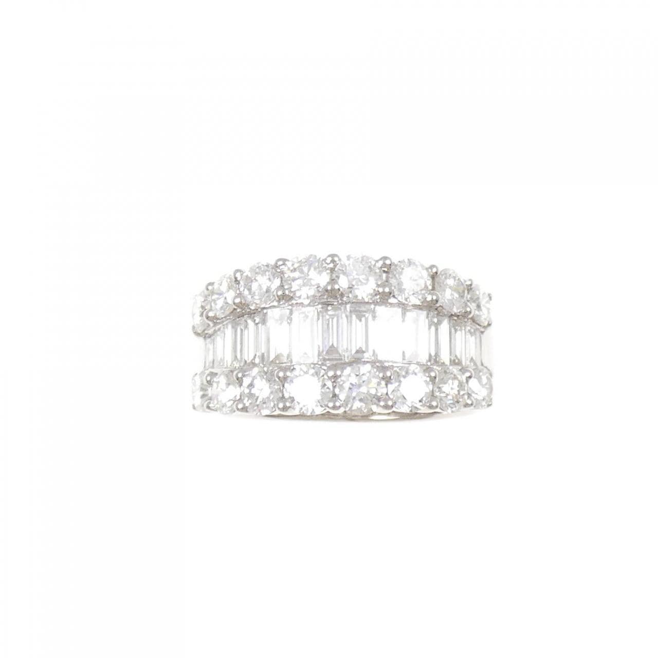 K18WG ダイヤモンド リング 2.96CT