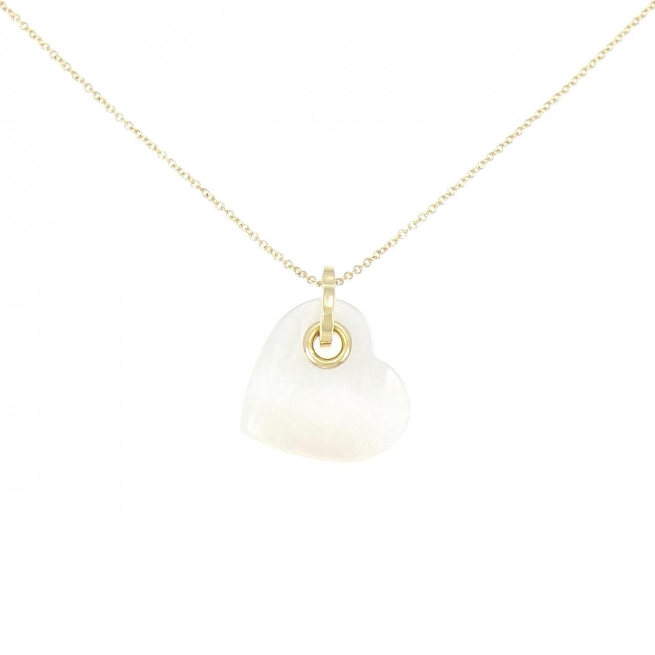 TIFFANY heart mother of pearl necklace